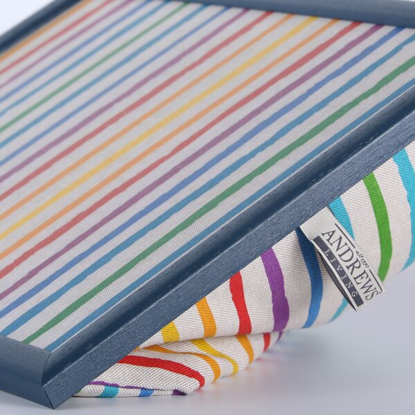 Knietablett mit Kissen Crayon Stripe