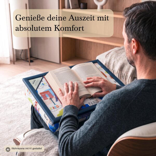 Knietablett mit Kissen City Icons