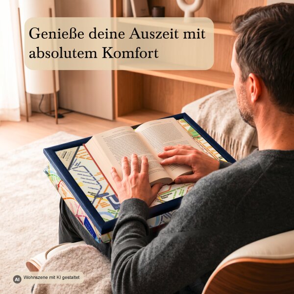 Knietablett mit Kissen Underground City