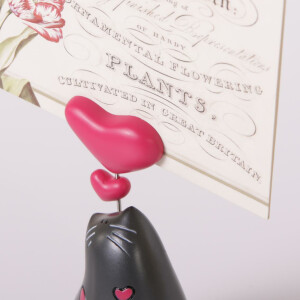 "Love" Notizhalter Bilderhalter 10 cm Katzenfigur Dekofigur Katzen